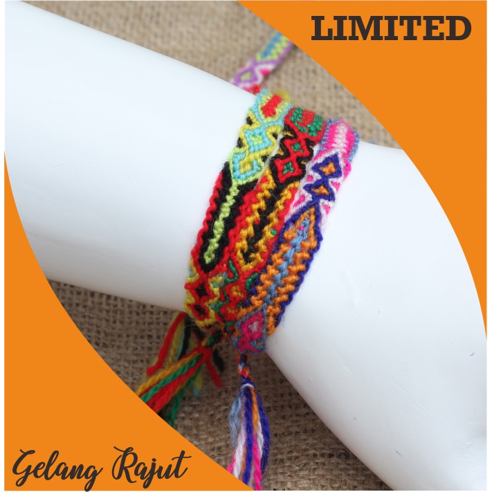 Gelang Rajut Etnik Gelang Keren Kece Anak Gunung Triple 01