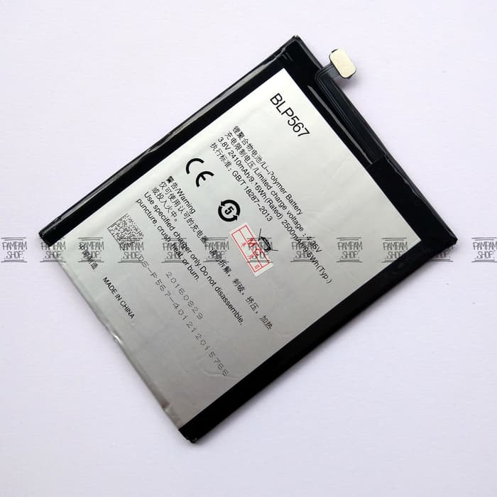 Baterai Handphone Oppo BLP567 R829T R1 R8000 R8006 R8007 Original OEM 100% Batre Batrai Battery BLP 567 ORI