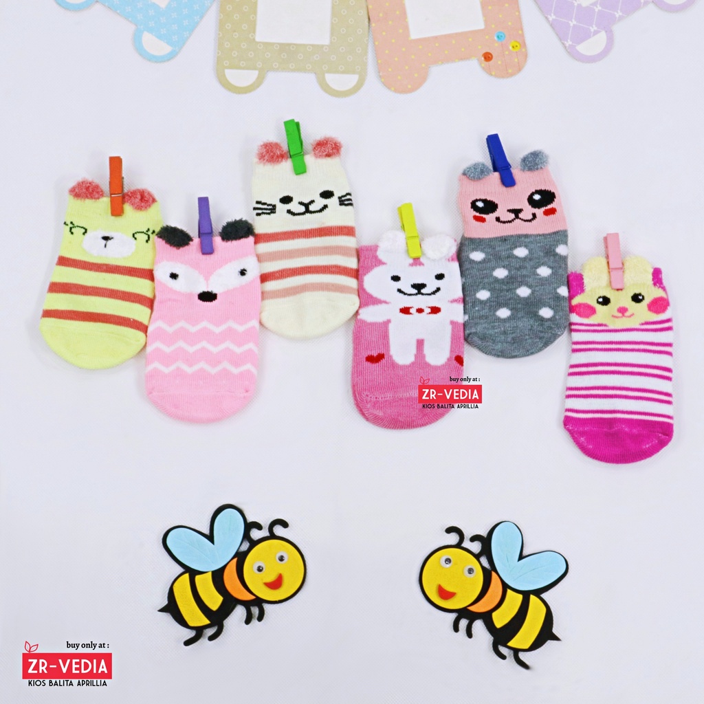 (SATUAN) ANTI SLIP Gemoy Baby Socks 0-12 Month / SNI Tebal Kaos Kaki Bayi Laki Perempuan Kualitas Import Prewalker Kiosbalitaaprillia