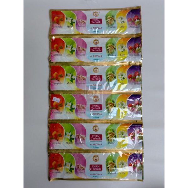 BEST SELLER!! Hio Dupa Wangi Rentengan Saraswati isi 6bks (1bks isi 35stik)