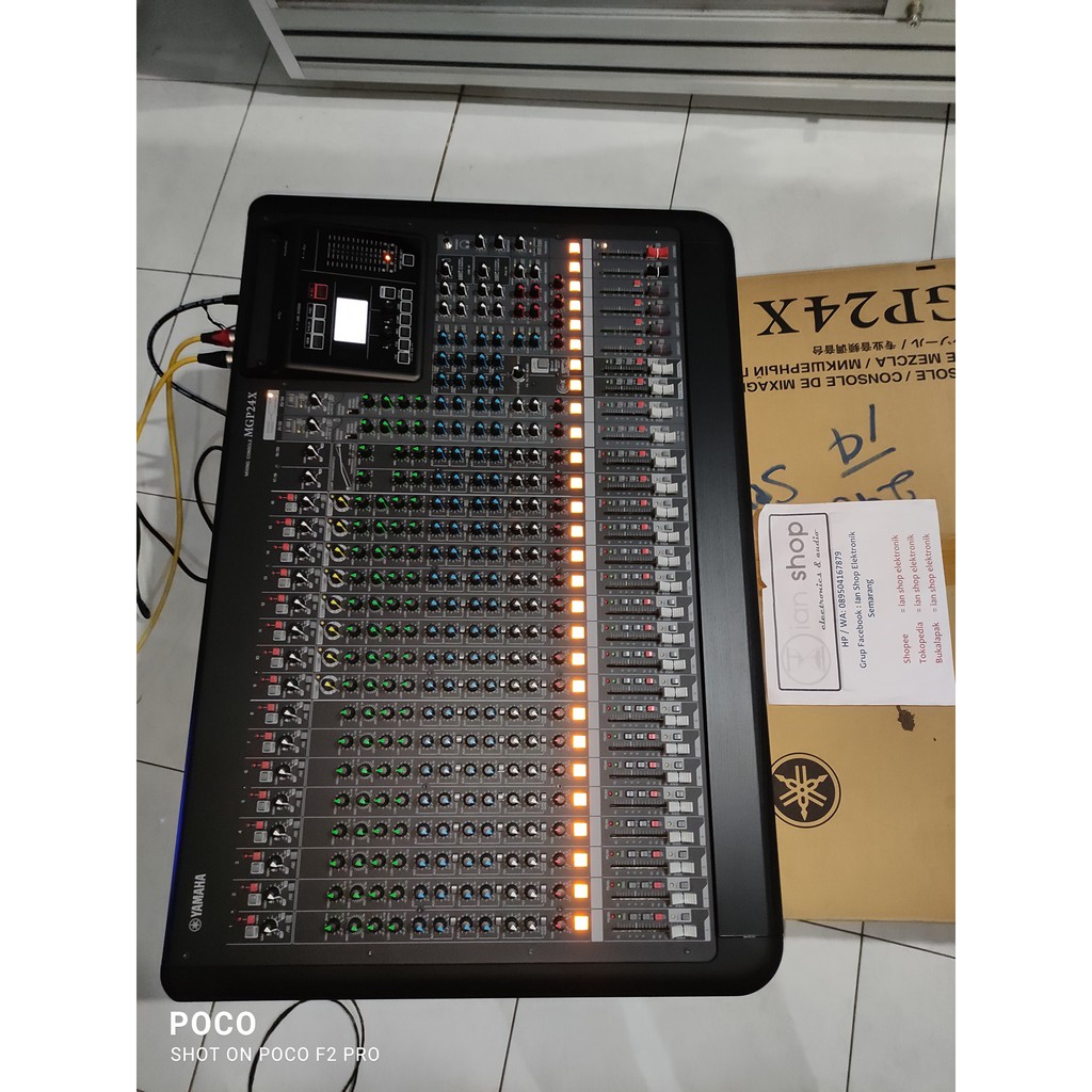 Mixer Audio Yamaha MGP24X MGP 24X Original 24 Chanel Garansi Resmi 6 Aux 4 Group Double Efek Reverb 