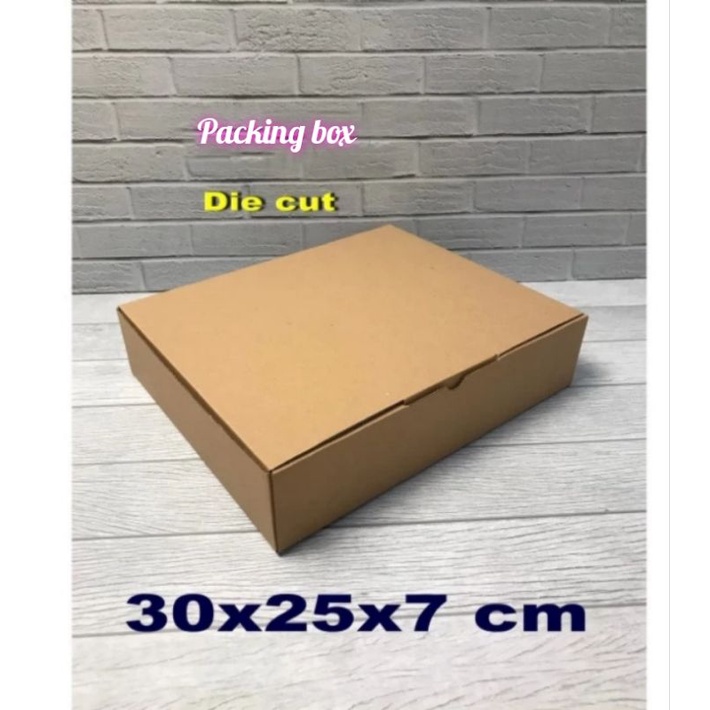 

kardus uk,30x25x7 cm box/karton die cut untuk packing dll