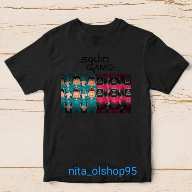 baju squad game baju roblox baju minicraft kaos anak