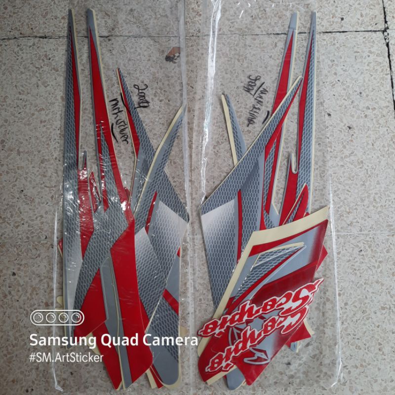 striping yamaha motor scorpio z tahun 2004