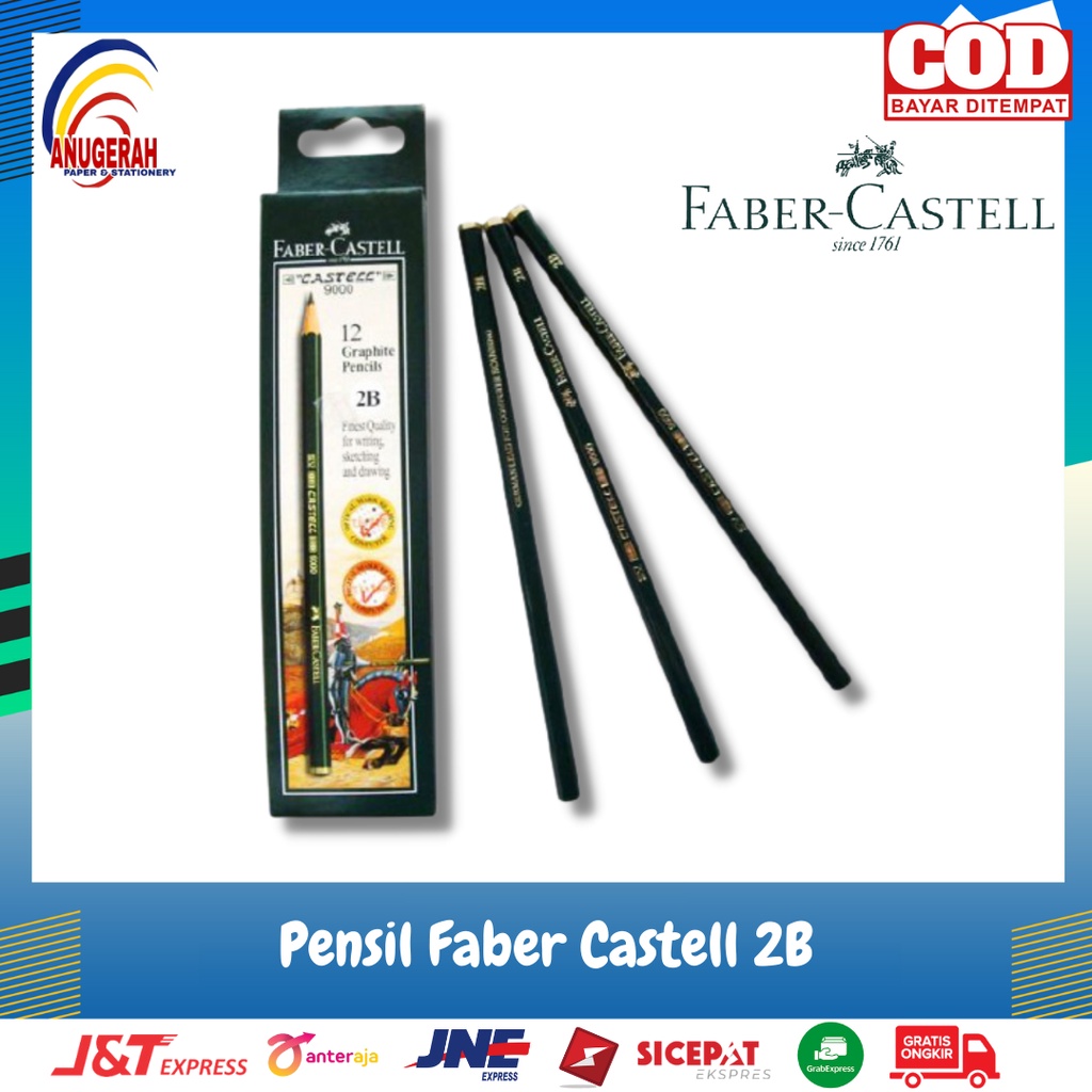 

PENSIL FABER CASTELL 2B (PCS)