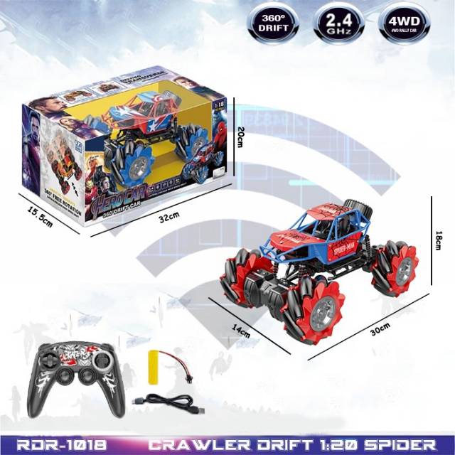 Mainan Anak Mobil Remote Control RC Drift Rock Crawler RDR1018