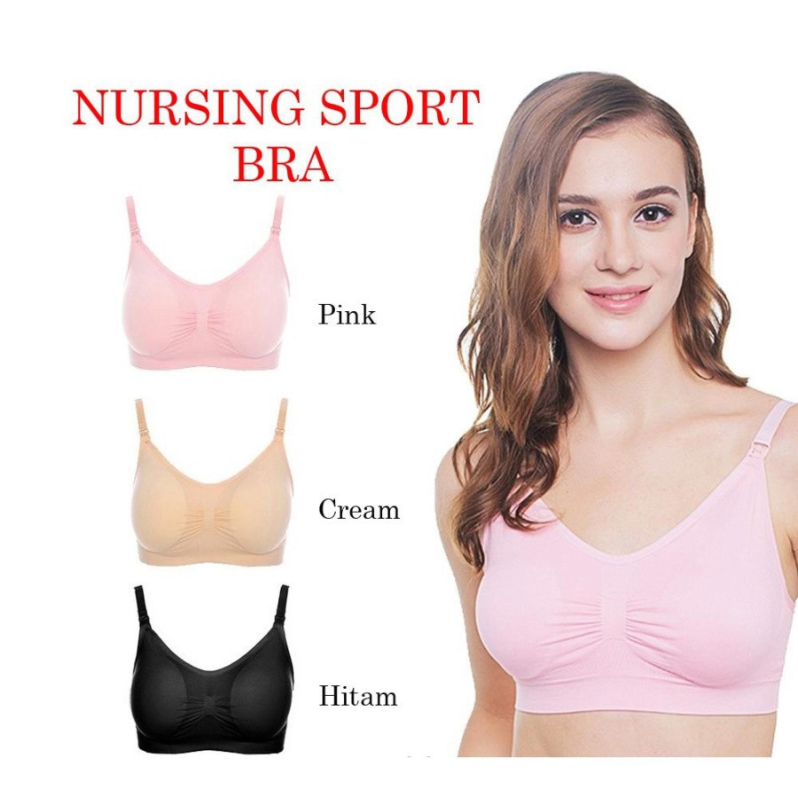 IKILOSHOP UND18 Bra Menyusui Sport Bra Ibu Hamil Menyusui Busui Gym Senam Olahraga