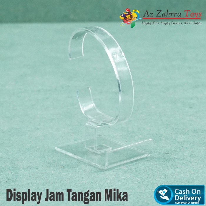 Display pajangan standing watch rak tempat dudukan mika Akrilik Acrylic cangkang jam tangan-2
