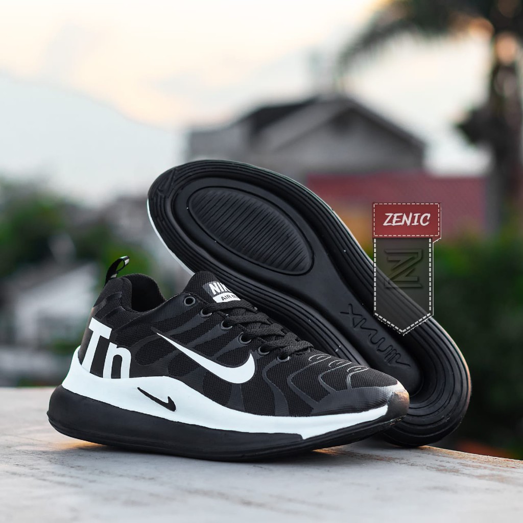 Sepatu Sneakers Pria Airmax Tn Terbaru-Sepatu Pria Keren/Sepatu Kerja,Sekolah, Jalan2 Santai,Termurah Terlaris-hitam comb putih
