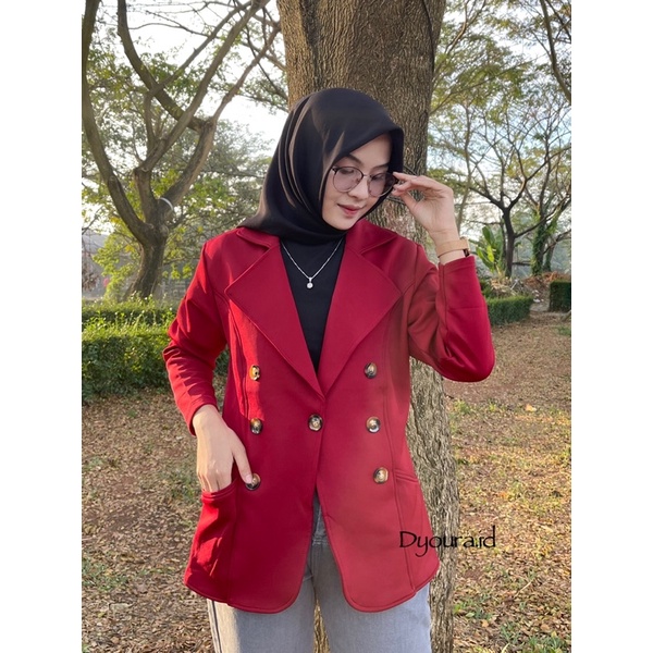 Blazer / blazer import / blazer zara / blazer coklat / blazer coklat wanita / blazer murah / jaket blazer wanita / blazer import wanita / BLAZER GC COMBI BY DYOURA / BLAZER GC COKLAT IMPORT
