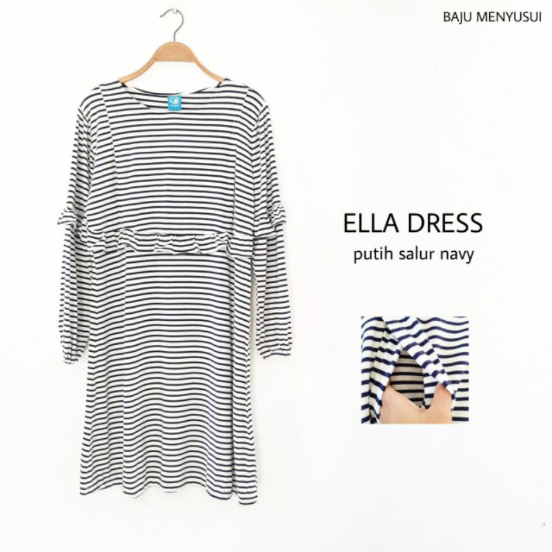 MAMIGAYA Nursing Wear - ELLA Dress Hamil Menyusui  Baju Menyusui