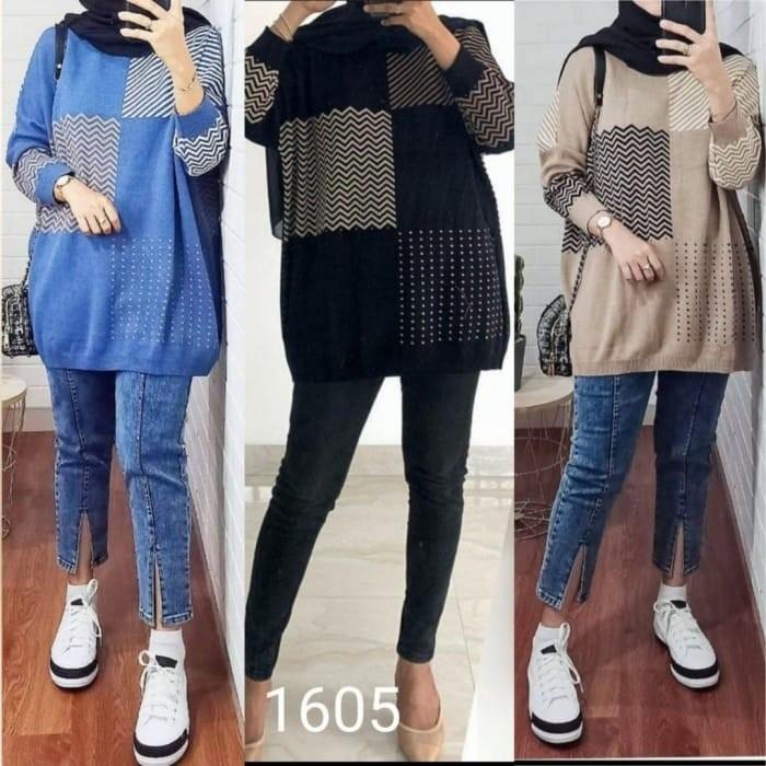 atasan big size jumbo rajut wanita