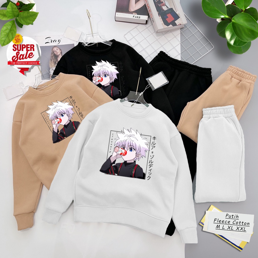 Sweater Killua Zoldyck Gucc Drink Cola | Sweater Pria &amp; wanita |Dhea Fashion