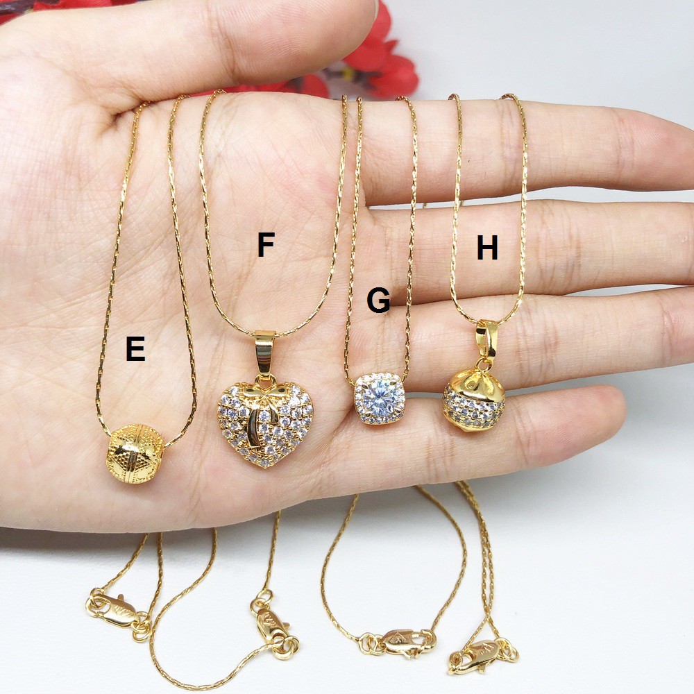 Kalung Xuping  Liontin Bandul Bulat Bola Bola BN195 