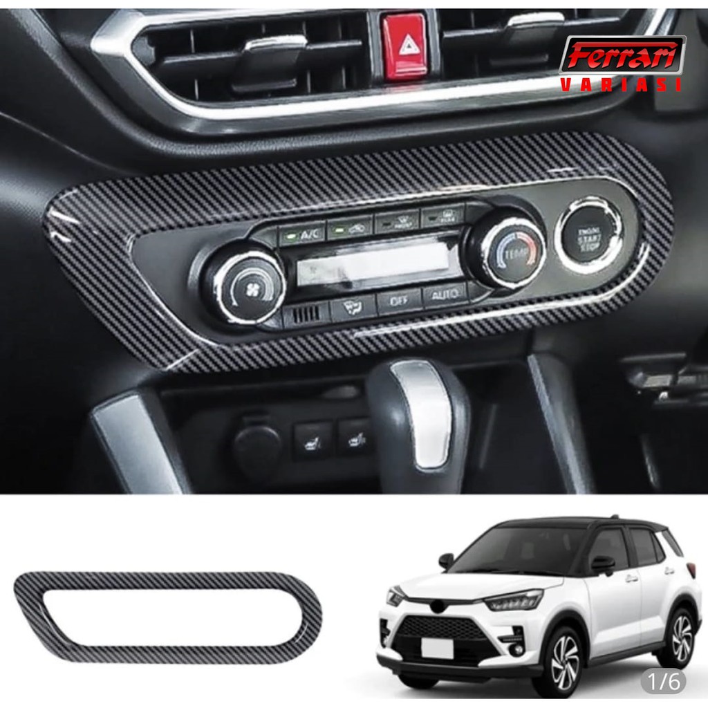 Cover Panel AC mobil toyota raize/rocky  Ferrari Variasi