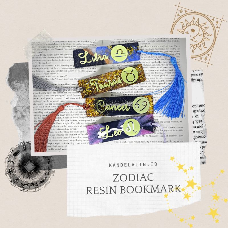 

zodiac resin bookmark pembatas buku aquarius scorpio sagittarius aries taurus gemini pisces cancer leo gemini capricorn libra virgo aries