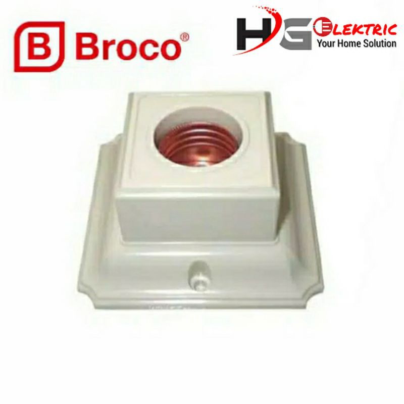Fitting Plafon Segi Broco / Fitting lampu Broco
