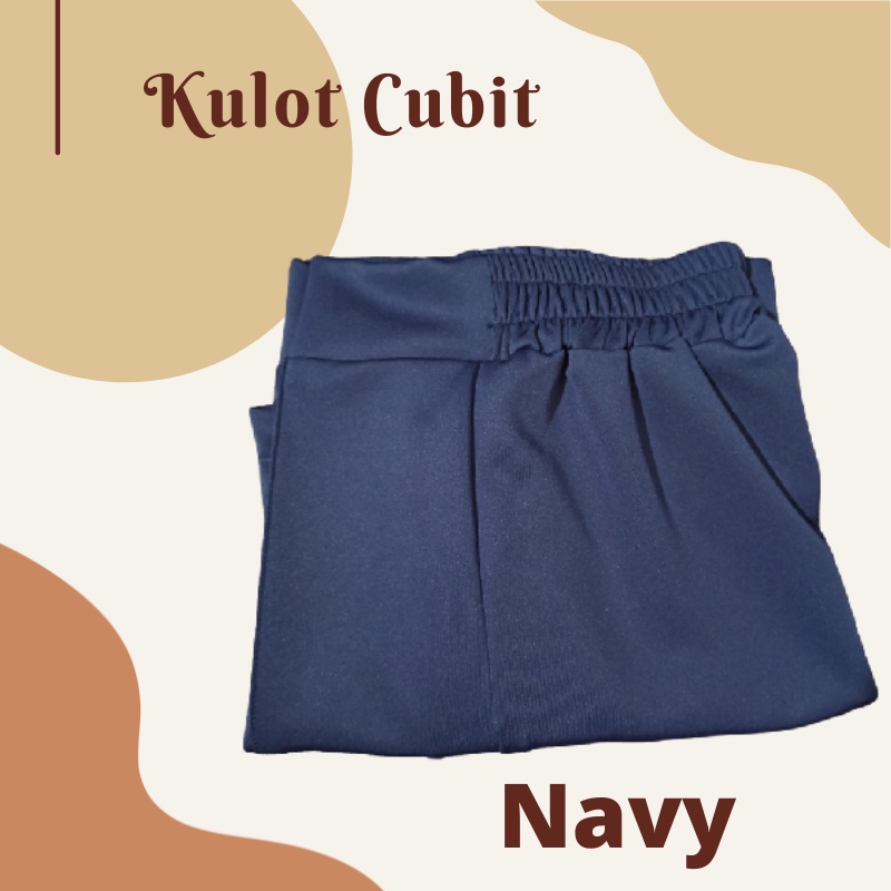 KULOT CUBIT SCUBA PREMIUM KULOT DEWASA HIGHWAIST KULOT POLOS - SC 103-NAVY