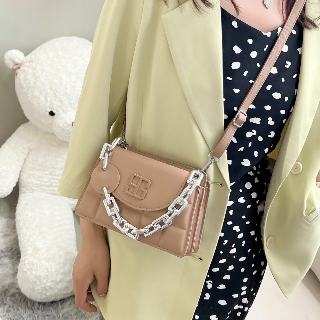 ♥DPS829♥ T142 TAS WANITA IMPORT CASUAL ELEGANT REAL PICT