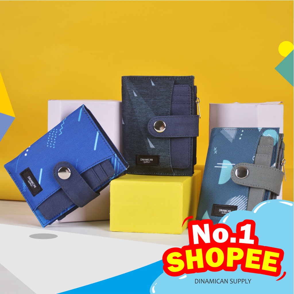 Dompet pria lipat dompet cowok koin cardholder simple dinamican supply