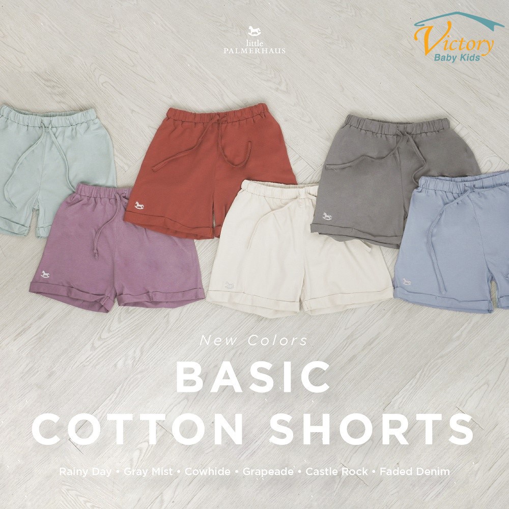 Little Palmerhaus - Basic Cotton Shorts (Celana Pendek Bayi &amp; Anak) 1-6 Tahun