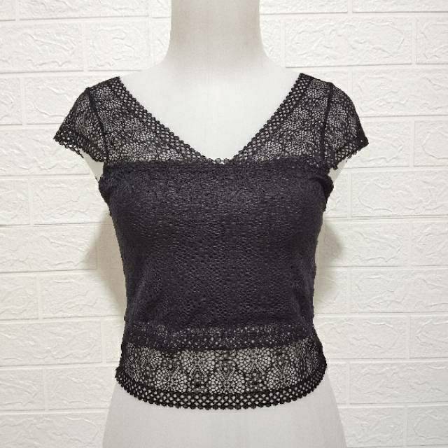 Crop Brukat Renda Miranda 269 - Thank Top Renda