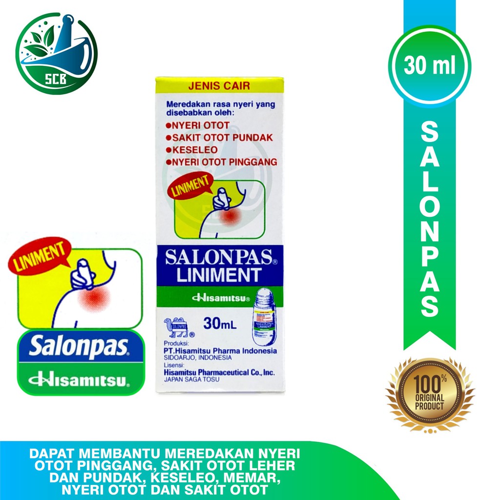 Salonpas Liniment 30 ml / Salonpas Cair 30ml - Untuk Keseleo,Nyeri Otot