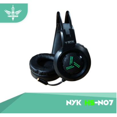 Headset gaming nyk nemesis wired audio 3.5mm usb stereo bass led with mic phantom hs-n07 - headphone 07