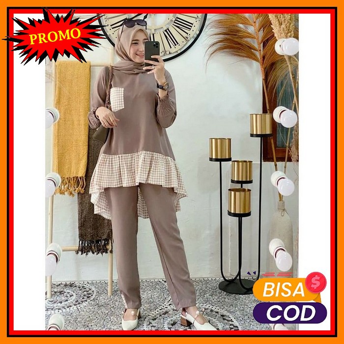 Setelan Wanita Kekinian Hits Murah Import Stelanbaju Setelan Jumb TJ889 Razeta Set Baju Stelan Wani
