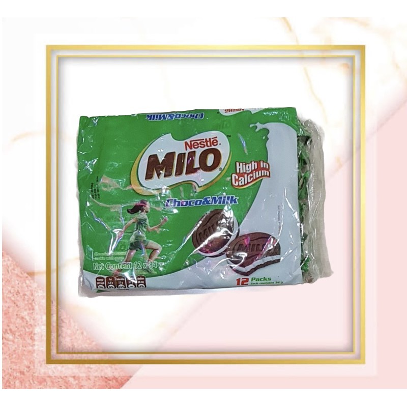 

Snack Nestle Milo Sandwich Cookies Choco & Milk