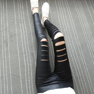  Celana  kulit  legging  wanita PU kulit  imitasi ketat adalah 