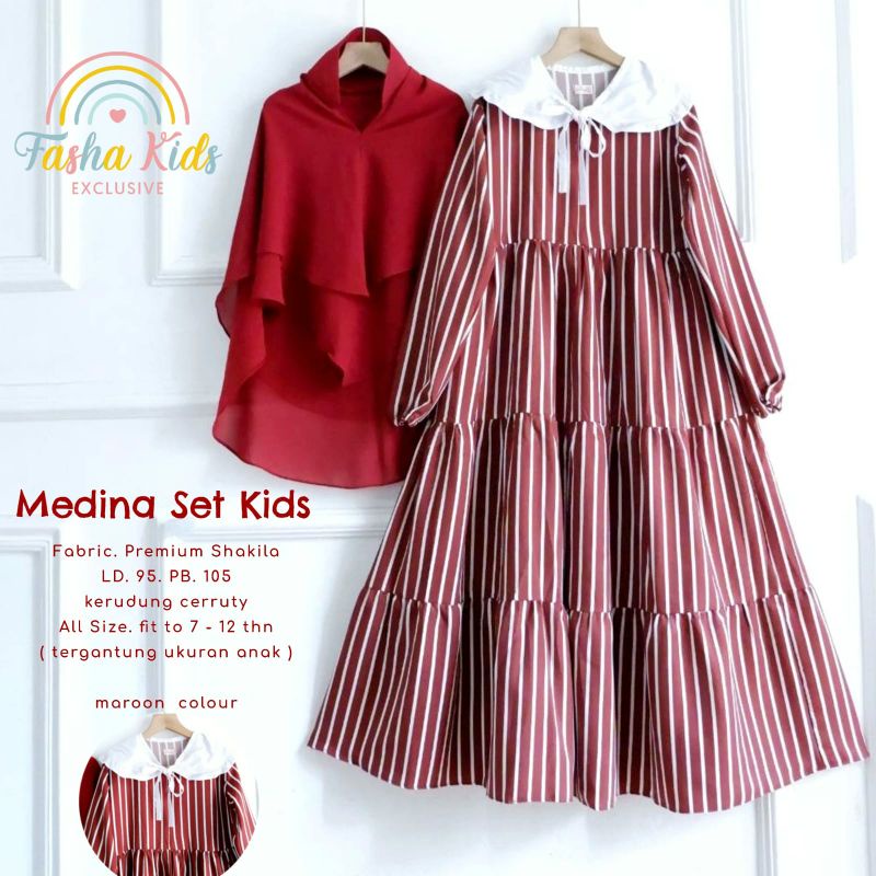 MEDINA SET KIDS ORI FASHA KIDS