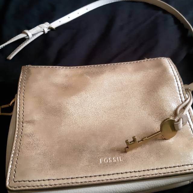 Preloved fossil campbell crossbody bag wanita