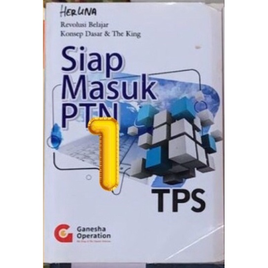 

PRELOVED!!! BUKU PERSIAPAN TPS UTBK ORIGINAL GANESHA OPERATION
