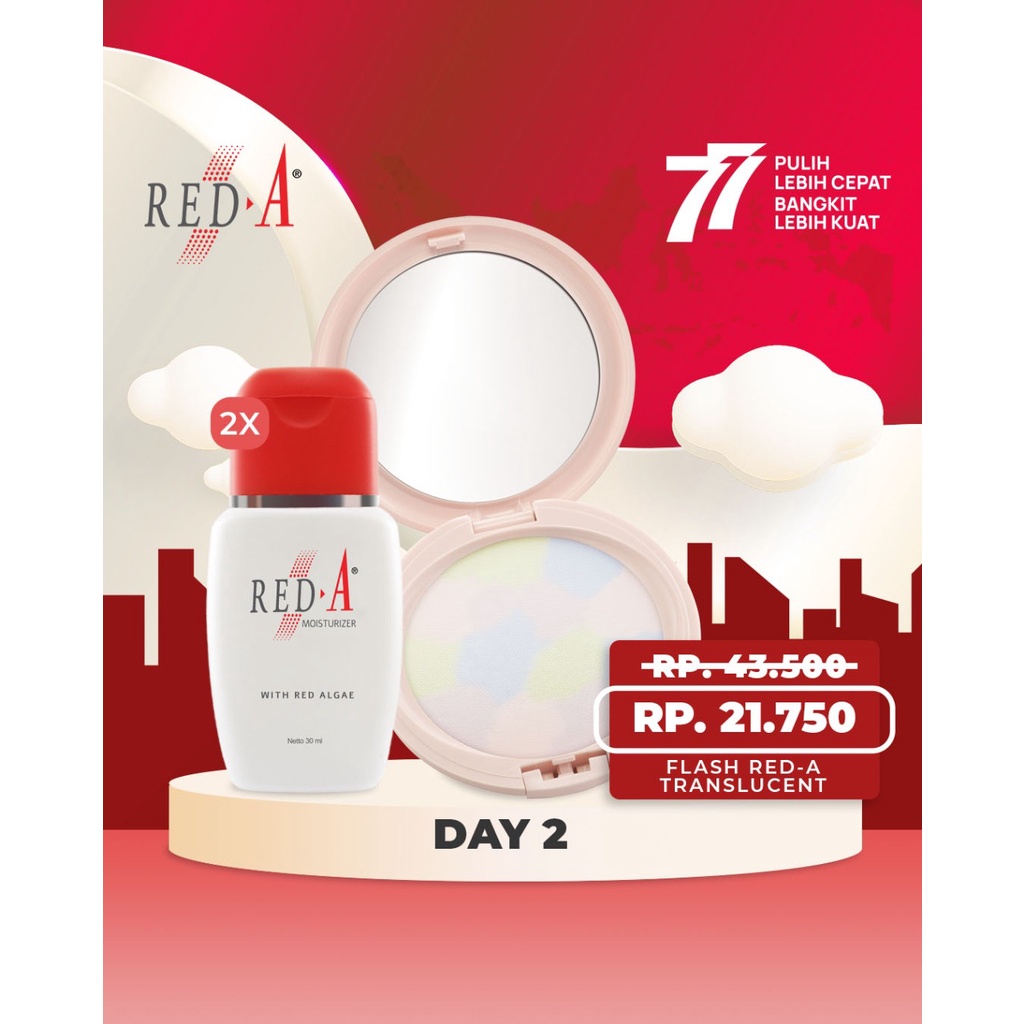 Paket 1 Red-A Compact Translucent 2 Red-A Moisturizer