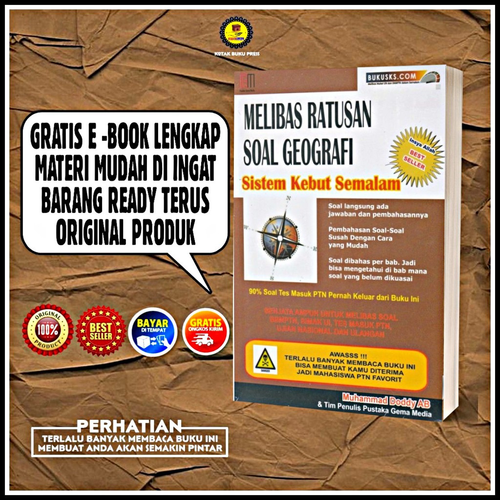 BUKU SKS IPS / BUKU SKS IPA / MENGUASAI IPS / MENGUASAI IPA / SISTEM KEBUT SEMALAM / MELIBAS RATUSAN-GEOGRAFI