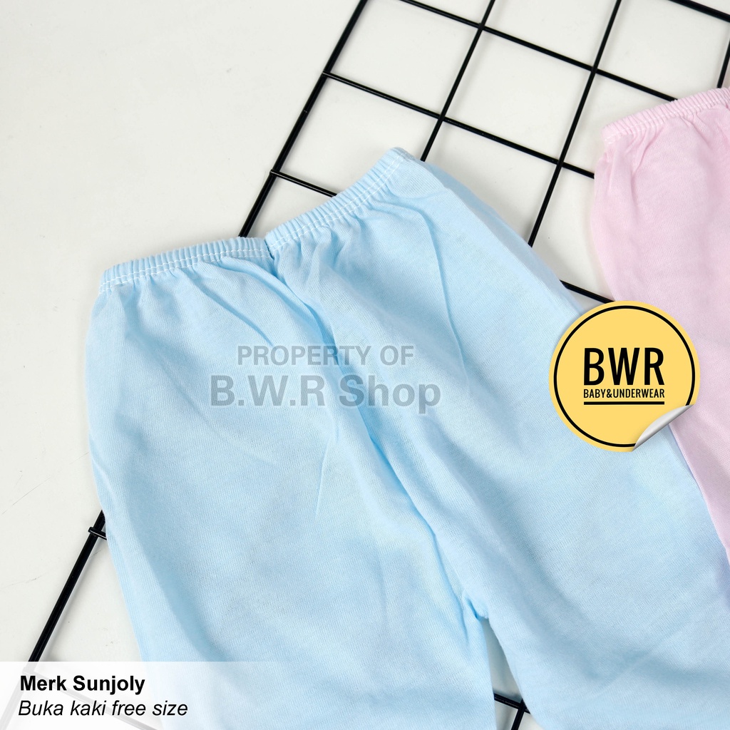 [ 6pc ] Celana Bayi PANJANG SUNJOLY Warna POLOS | Celana Anak Bayi Buka Kaki Newborn | Bwr IX