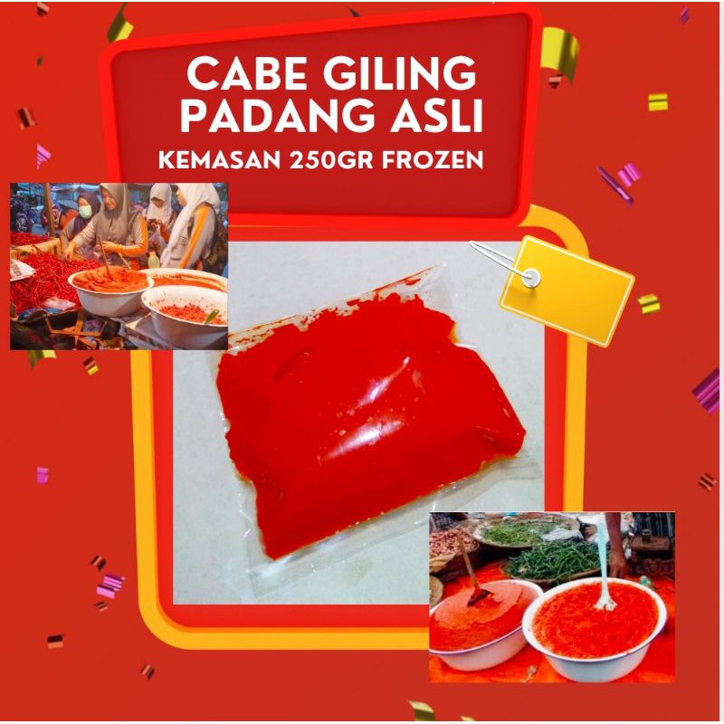 

Cabe Merah Giling Halus Basah untuk Masakan Padang 250 gr