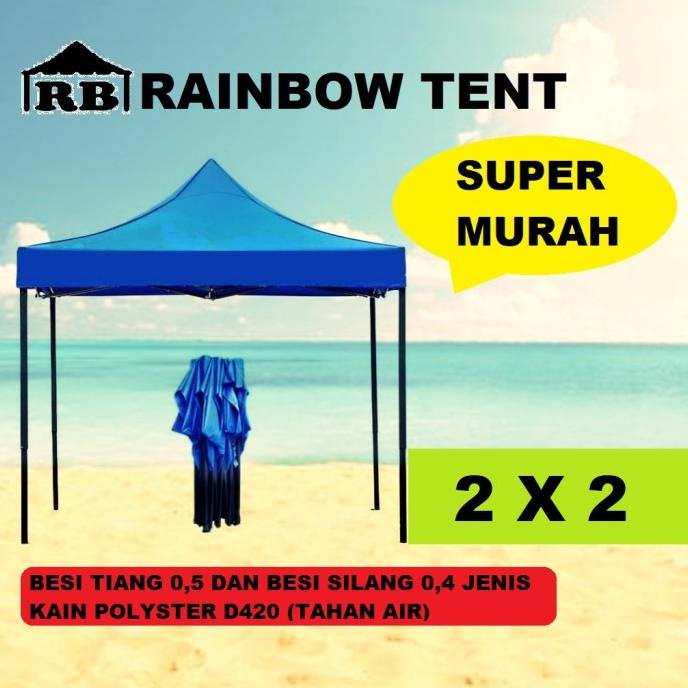 Tenda lipat ukuran 2x2 (0,4) jenis kain D420
