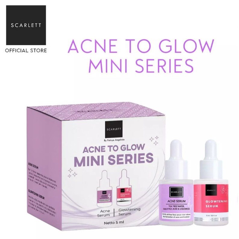 Serum Scarlett Whitening / Scarlett Whitening Serum / Glowtening Serum / Acne Serum / Bright Serum