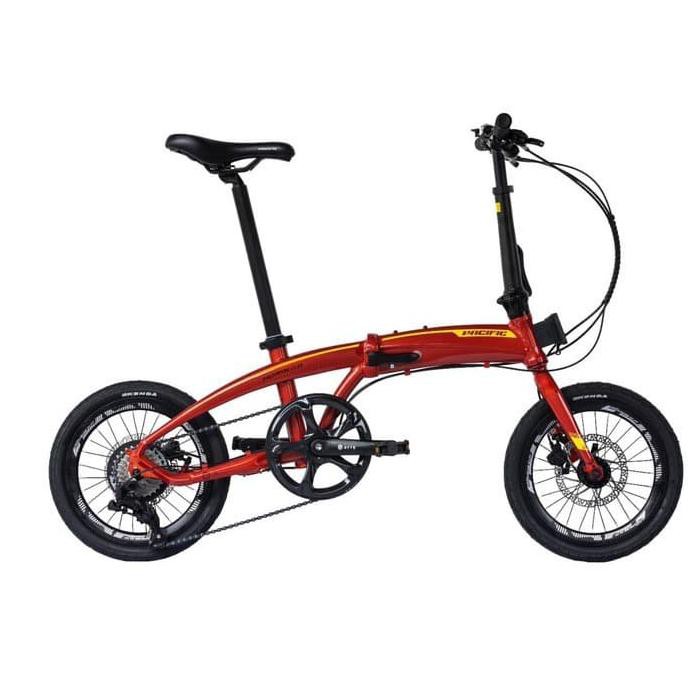 Sepeda Lipat Folding Bike Pacific Noris 2.8 (16Inch) - Merah