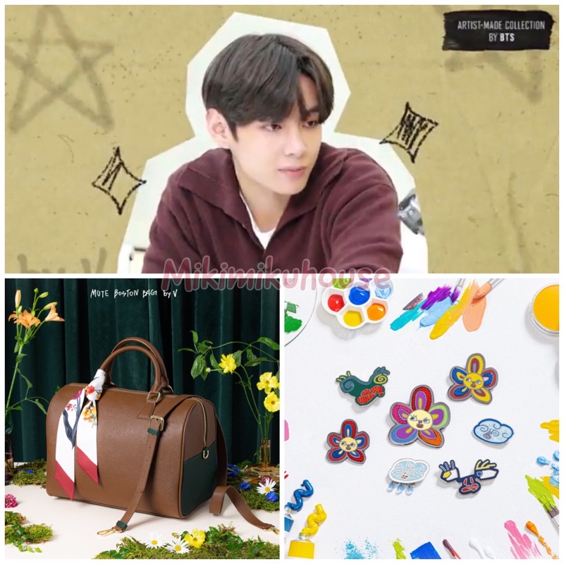 Jual BTS ARTIST MADE COLLECTION MERCH BY V TAEHYUNG MUTE BOSTON BAG BY ...