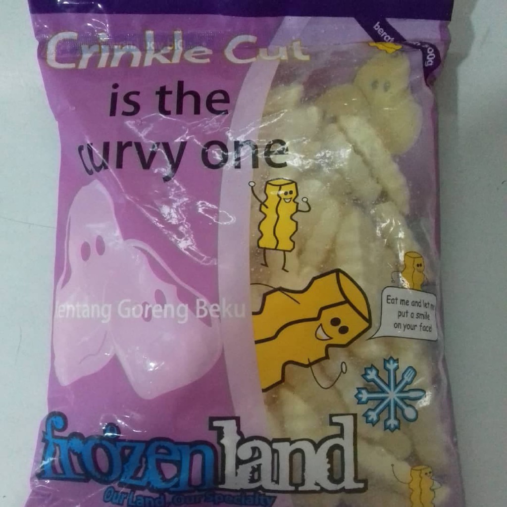

Frozenland crinkle cut 500gr