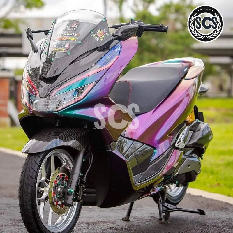 SKOTLET STIKER MOTOR VIOLET GOLD BUNGLON CHAMELEON SKOTLET VIOLET GOLD BUNGLON STIKER BUNGLON SCOTLI