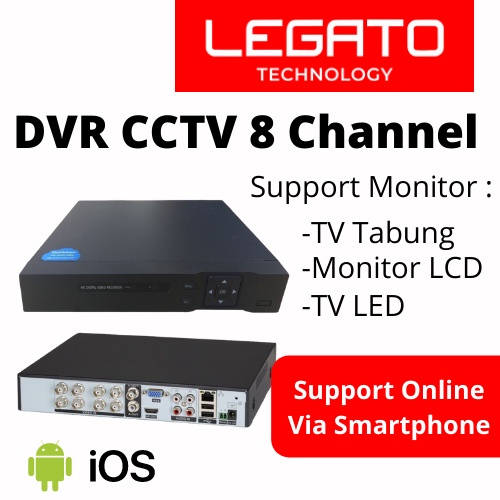 DVR AHD H.264+H.265 8 CHANNEL MURAH