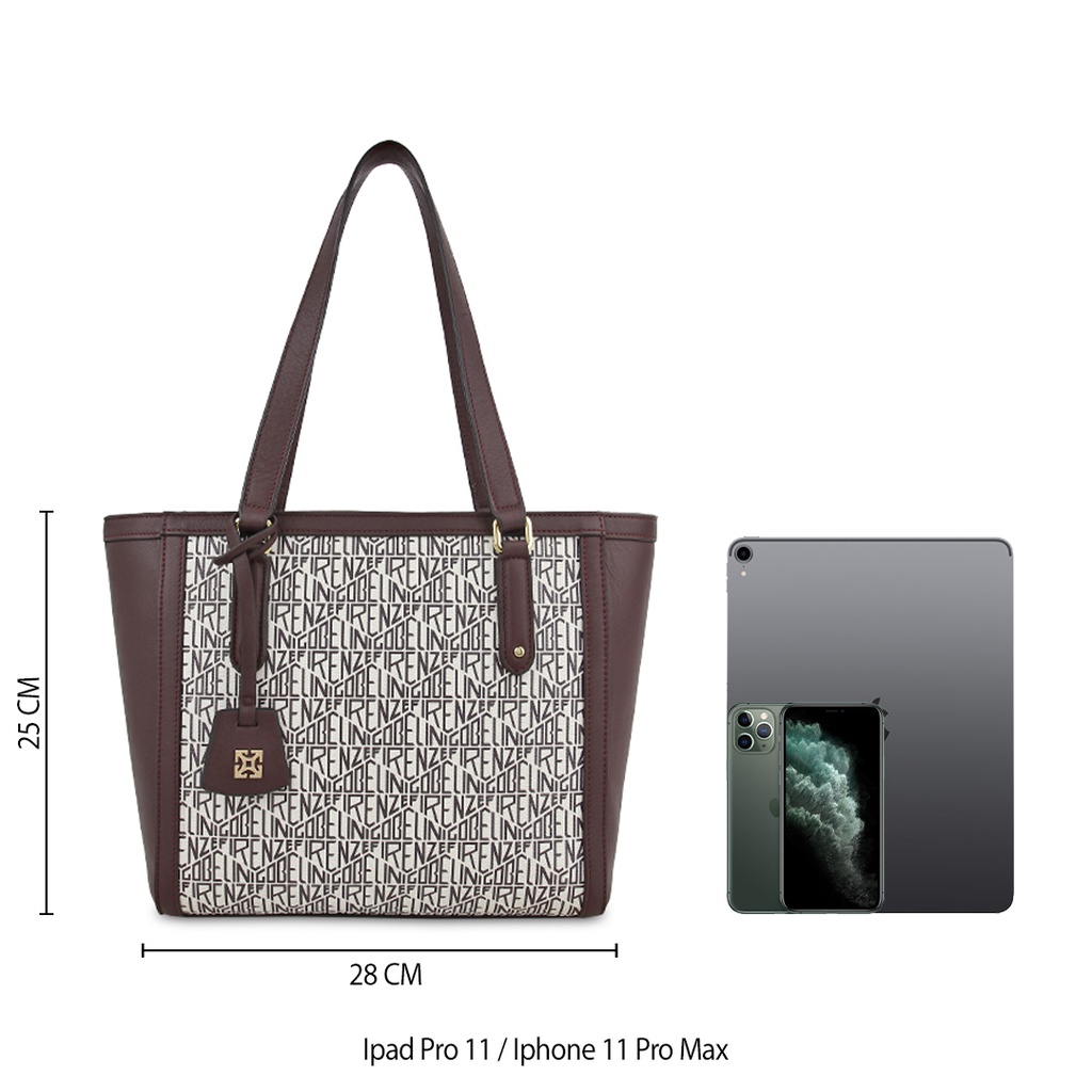 Gobelini Collie Tote Monogram 3D Brown