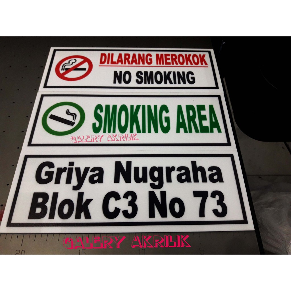 

SIGN LABEL ACRYLIC SIGN BOARD ACRYLIC RAMBU RAMBU DLL 8 X 22
