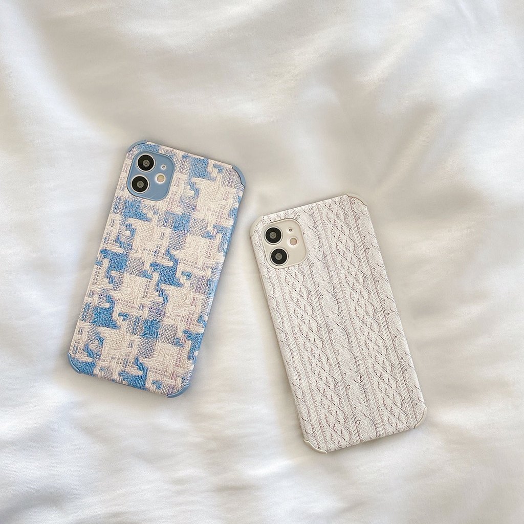 Plaid iPhone Case Suitable iPhone12/ 11pro Phone Case iphonex /xr/ xsmax Mobile Phone Case-3