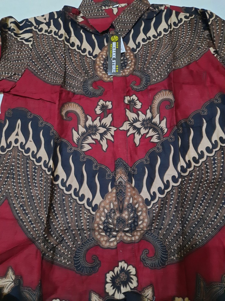 Goedankstorehrb026 Kenongo Hem Kemeja Batik Pria Lengan Panjang Katun Primis Premium Halus Mlxlxxl