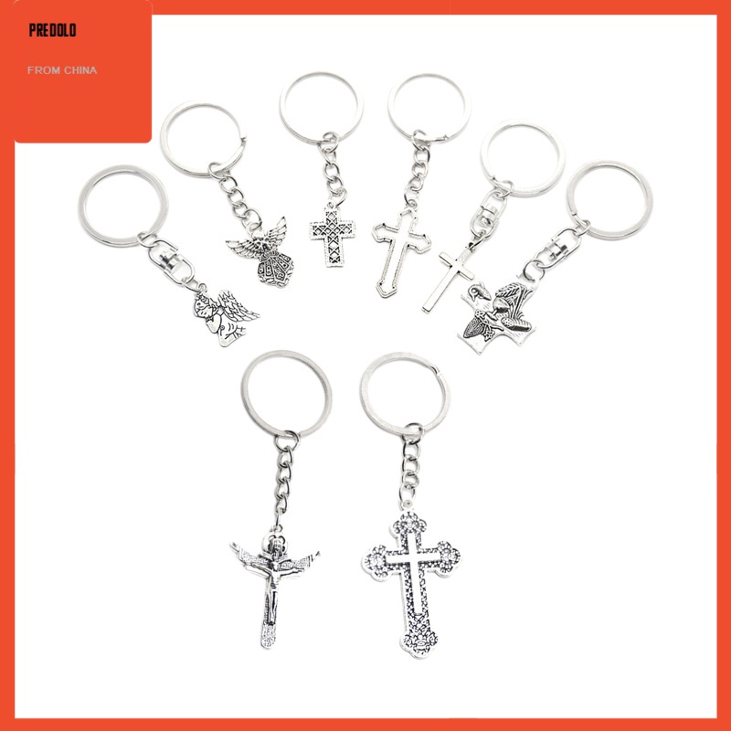 [In Stock] 8Pcs Mixed Crosses Charms Pendants Symbol Bulk Spiritual Fashion for Party